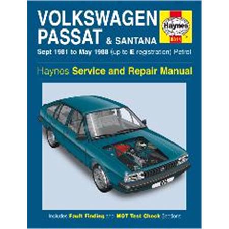 Haynes Manual, Volkswagen Passat and Santana Petrol (Sept 81   May 88)