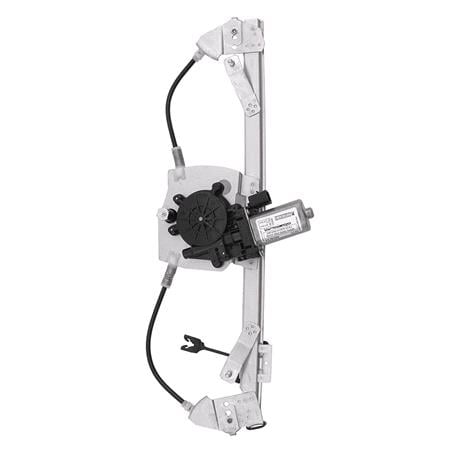 Front Left Electric Window Regulator (with motor) for FIAT GRANDE PUNTO (199), 2005 2010, 2/4 Door Models, WITHOUT One Touch/Antipinch, motor has 2 pins/wires