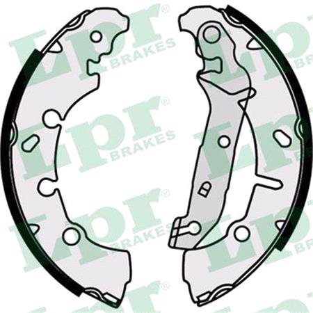 LPR Rear Brake Shoes Set   08200