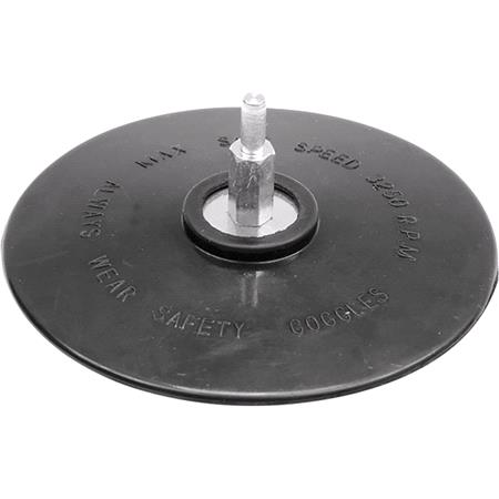 RUBBER DISC W. ARBOR 125MM
