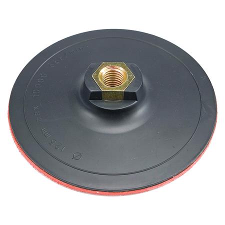 RUBBER DISC W. VELCRO 125MM