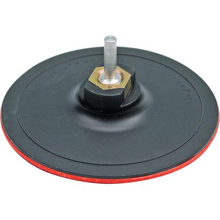 RUBBER DISC W. SHAFT / ARBOR 125MM