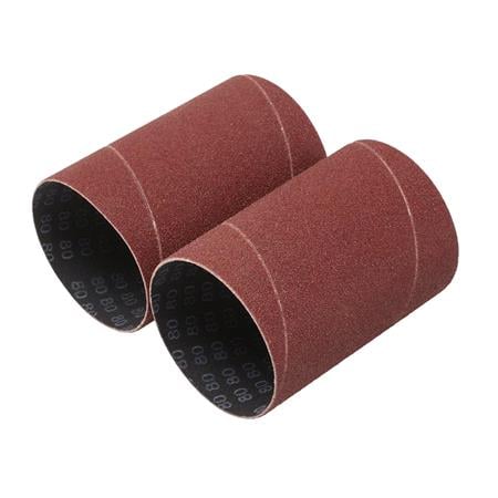 Draper 08406 Aluminium Oxide Sanding Sleeves, 75 x 115mm, 80 Grit (Pack of 2)