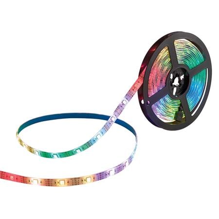 RGB Colour LED Light Strip with Remote Control, 5m