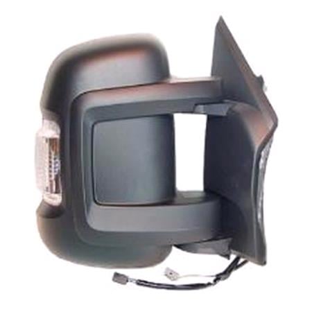Right Wing Mirror (electric, heated, 5W indicator, temp. sensor) for Citroen RELAY Bus, 2006 Onwards