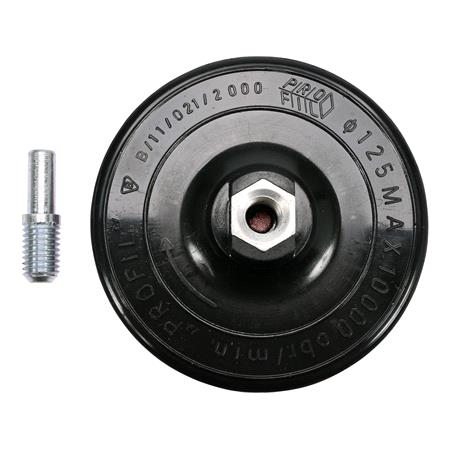 RUBBER DISC / ARBOR 125MM