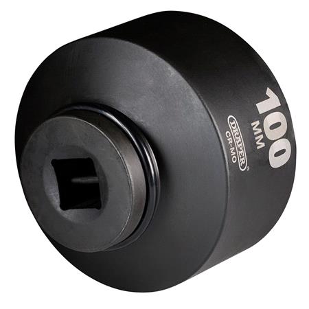 Draper 08510 HI TORQ® Impact Socket, 1" Square Drive, 100mm, 6 Point CR MO Steel 