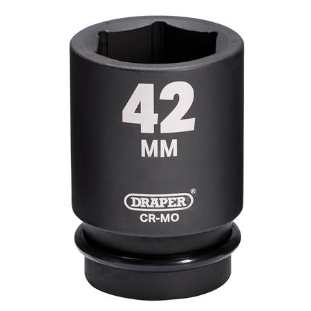 Draper 08513 HI TORQ Deep Impact Socket, 1" Sq. Dr., 42mm