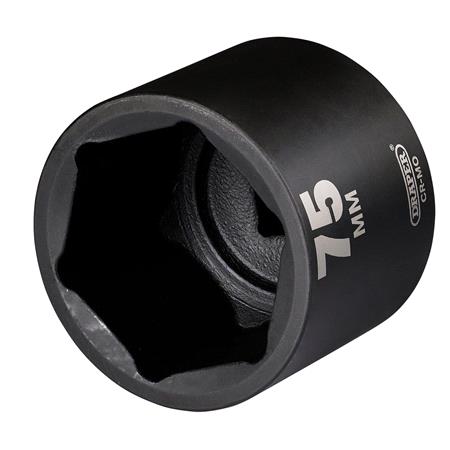 Draper 08516 HI TORQ Deep Impact Socket, 1" Sq. Dr., 75mm
