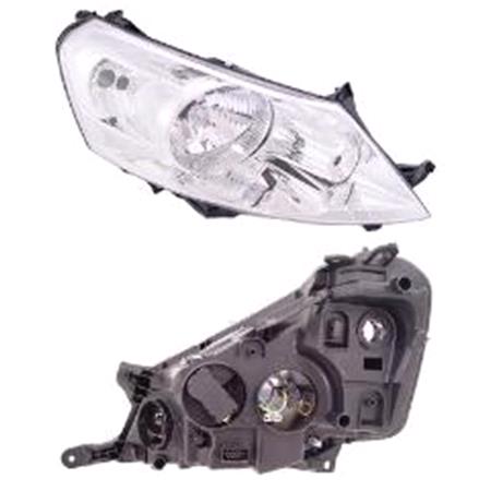 Right Headlamp (Halogen, H4 Bulb, Supplied With Motor) for Citroen DISPATCH MPV 2007 on