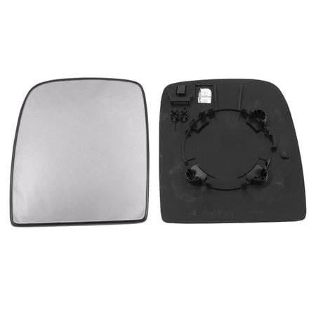 Left Upper Wing Mirror Glass (heated) and Holder for FIAT SCUDO Flatbed, 2007 Onwards