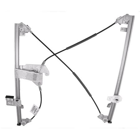 Front Left Electric Window Regulator Mechanism (without motor) for Citroen DISPATCH van, 2007 , 2 Door Models, One Touch/AntiPinch Version, holds a motor with 6 or more pins