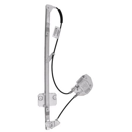 Front Left Electric Window Regulator Mechanism (without motor) for Iveco DAILY III van Body Estate, 2006 2011, 2 Door Models, One Touch/AntiPinch Version, holds a motor with 6 or more pins