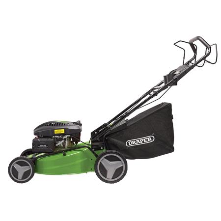 Draper 08673 Self Propelled Petrol Lawn Mower with Mulching, 510mm, 173cc/4.4HP