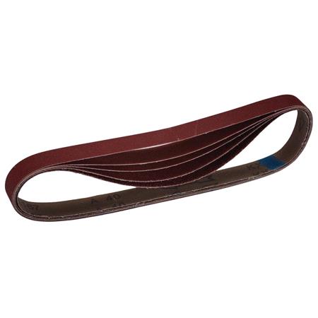 Draper 08702 Cloth Sanding Belt, 25 X 762mm, Assorted Grit (Pack Of 5)