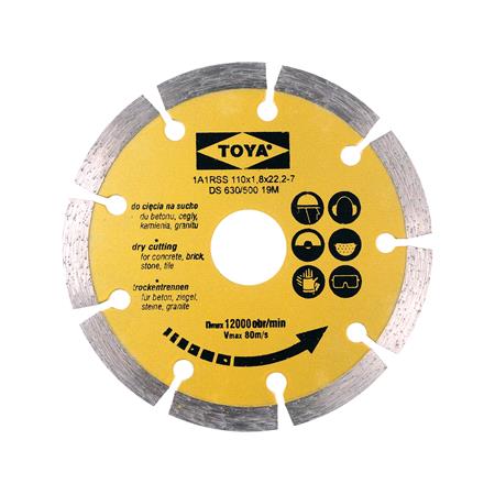 DIAMOND BLADE, SEGMENTED 110MM