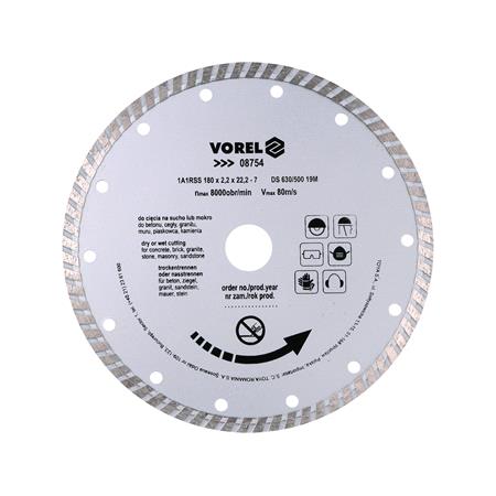 DIAMOND BLADE, TURBO 180MM