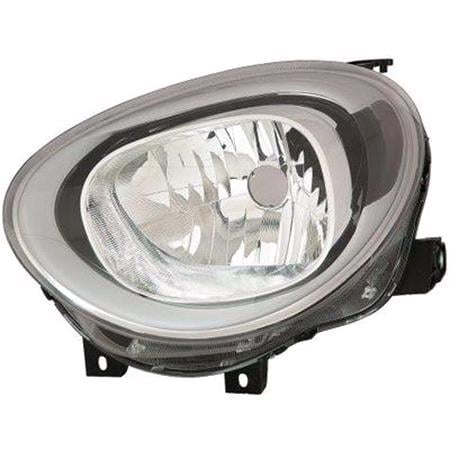 Left Headlamp (Halogen, Takes H4 Bulb, Supplied With Bulbs & Motor, Original Equipment) for Fiat 500X 2015 on