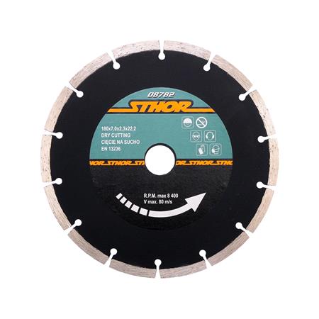DIAMOND BLADE, SEGMENTED 180MM