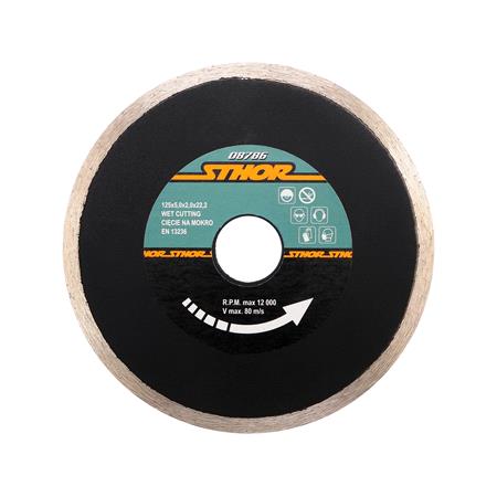 DIAMOND BLADE, CONTINOUS RIM 125MM