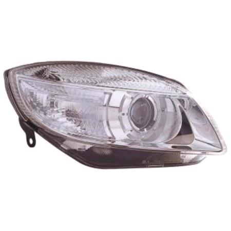 Right Headlamp (With Projector Lens, Halogen, Takes H7/H7 Bulbs, Supplied With Motor) for Skoda ROOMSTER 2010 on