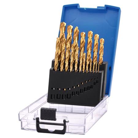 Draper 08885 HSS Titanium Nitride Coated Drill Bit Set   19 Piece