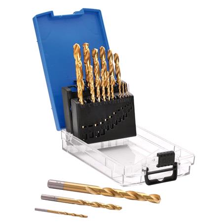 Draper 08885 HSS Titanium Nitride Coated Drill Bit Set   19 Piece