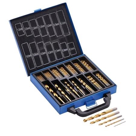 Draper 08887 HSS Titanium Nitride Coated Drill Bit Set   99 Piece