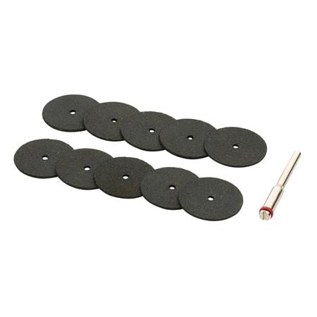Draper 08957 Cutting Wheels and Holder for D20 Engraver/Grinder   10 Piece