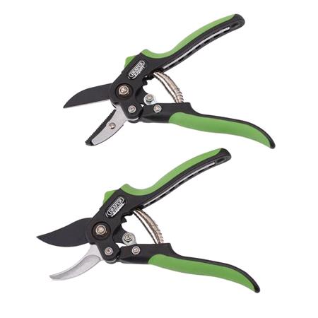 Draper Expert 08986 Anvil and Bypass Secateurs Set, 200mm (2 Piece) 