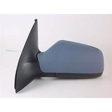 Left Wing Mirror (manual, primed cover) for OPEL ASTRA G Saloon, 1998 2004
