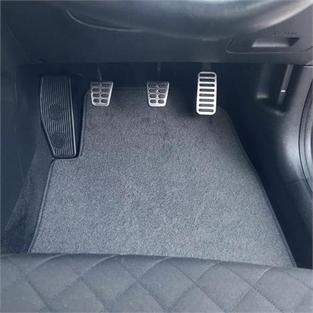 Tailored Car Mats for Hyundai i30 Hatchback, 2011 2017   Mustang Grey   4 Piece   3 Clips