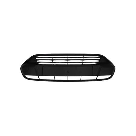 Ford Transit Connect 2013 Onwards Front Bumper Grille, Centre, Matte Black, With Recess For Number Plate, TuV Approved