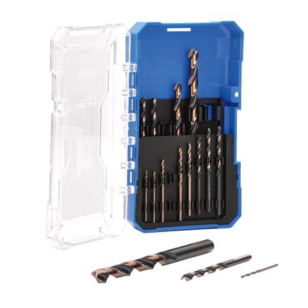 Draper 09103 HSS Turbo Titanium Drill Bit Set   15 Piece