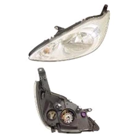 Left Headlamp (To Take H7 + H7 Bulbs, Original Equipment) for Ford MONDEO Estate 1995 1996