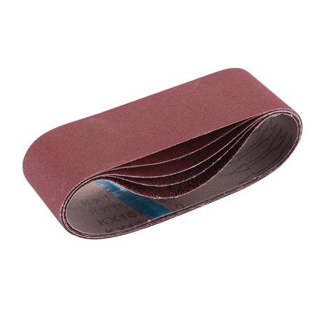 Draper 09246 Cloth Sanding Belt, 75 x 533mm, Assorted Grit (Pack of 5)
