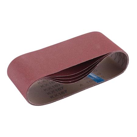 Draper 09257 Cloth Sanding Belt, 100 x 610mm, 180 Grit (Pack of 5)