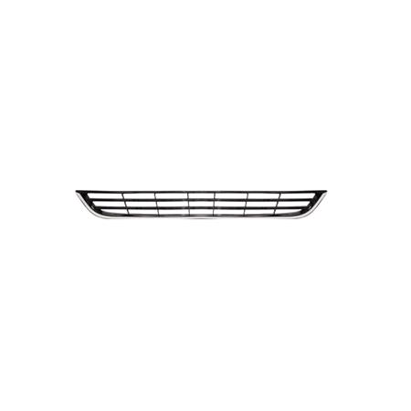 Ford Fiesta 2013 Onwards Front Bumper Grille, Lower, Centre, With Chrome