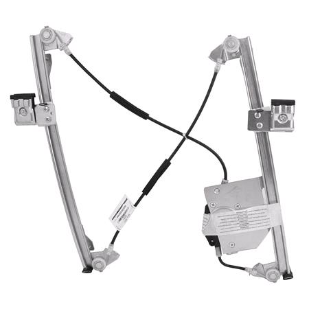 Front Left Electric Window Regulator Mechanism (without motor) for FORD FOCUS Saloon (DFW), 1999 2005, 4 Door Models, One Touch/AntiPinch Version, holds a motor with 6 or more pins