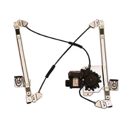Front Left Electric Window Regulator (with motor, one touch operation) for FORD FOCUS (DAW, DBW), 1998 2004, 2 Door Models, One Touch Version, motor has 6 or more pins