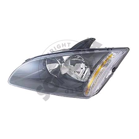Ford Focus 2005 2008 LH OE Headlight Black Bezel Manual Electric