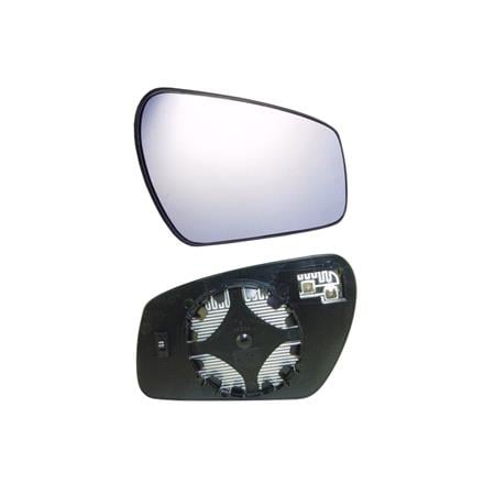 Right Wing Mirror Glass (heated, circular attachment) and Holder for FORD MONDEO Mk III Saloon, 2003 2007