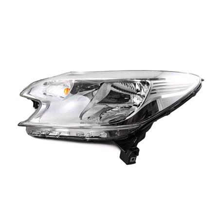 Left Headlamp (Halogen, Takes H4 Bulb, Original Equipment) for Nissan NOTE 2013 on