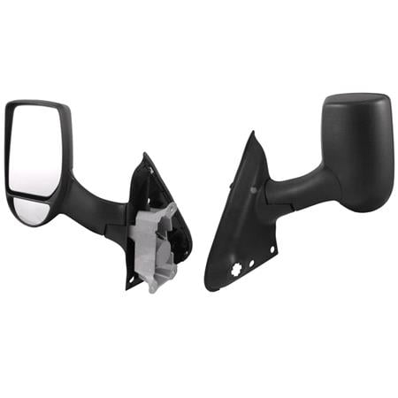 Left Mirror (Manual, Long Arm) for Ford TRANSIT Bus, 2000 2014