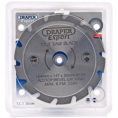 Draper Expert 09497 TCT Saw Blade   Nail Cutting 184X30mmx14T