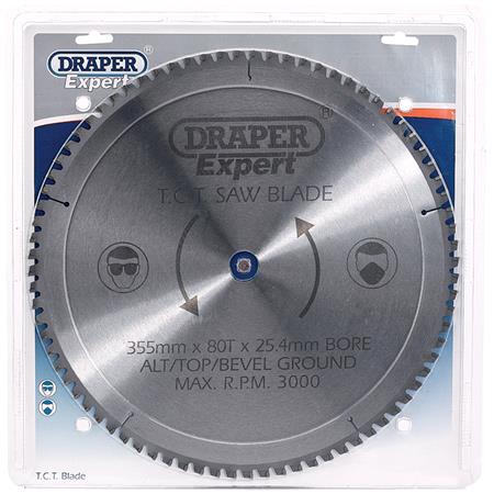 Draper Expert 09499 TCT Saw Blade 355X25.4mmx80T