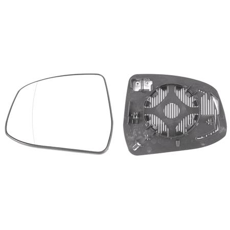 Left Wing Mirror Glass (heated) and Holder for FORD MONDEO IV, 2007 2014