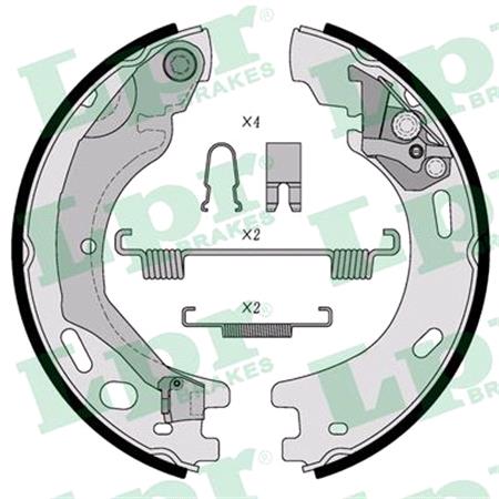 LPR Handbrake Shoe Set   09570