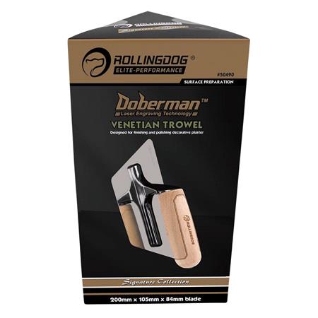 Rollingdog Doberman Venetian Trowel, 200 x 105 x 84mm 