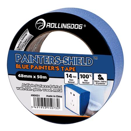 Rollingdog Painters Shield Blue Masking Tape, 50m x 48mm